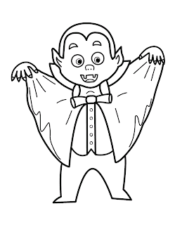 cute vampire coloring pages
