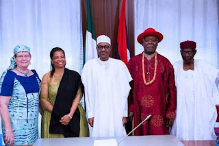 President Buhari meets Niger-Delta dialogue team