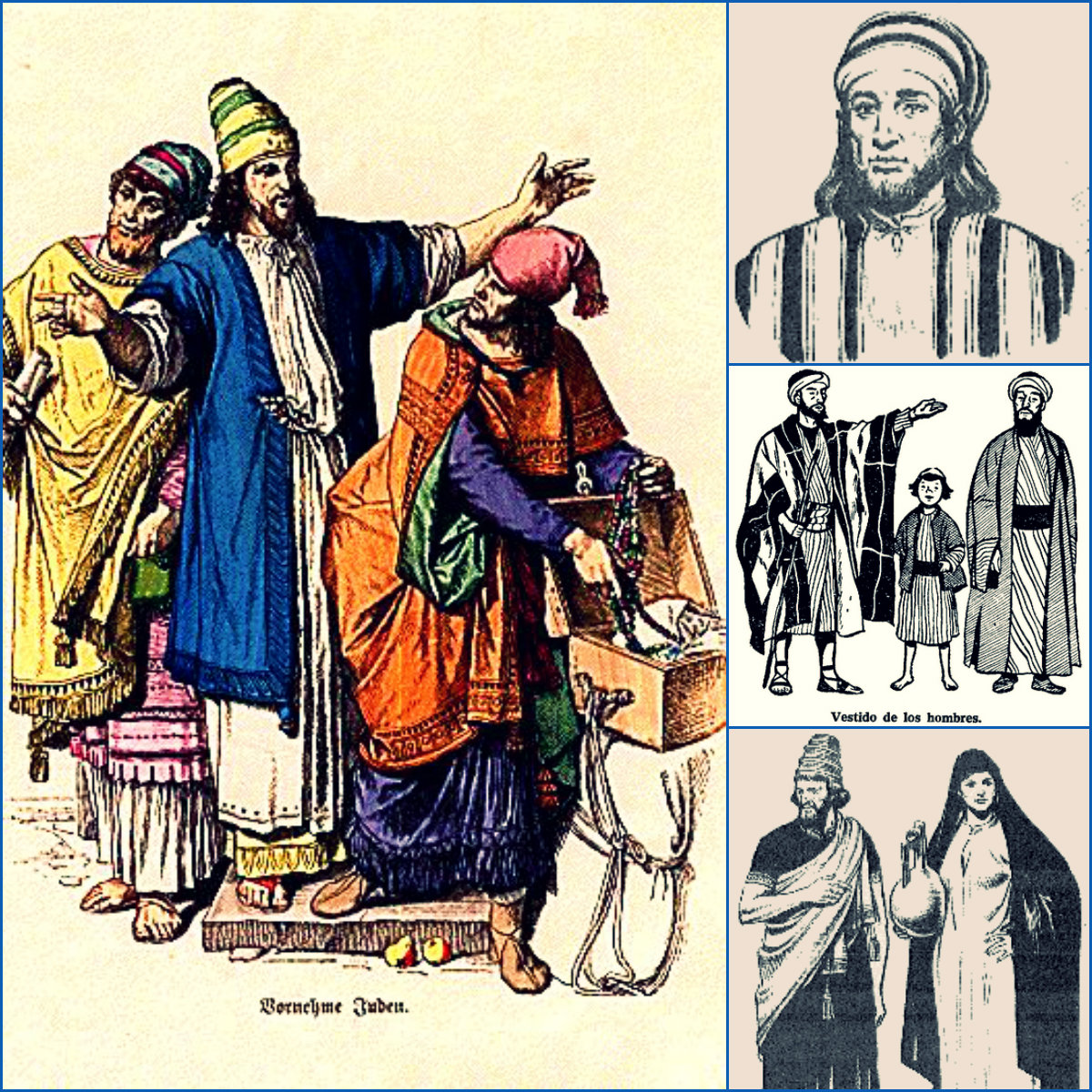 Племя иудейское. Древнееврейский костюм и Палестины. Одежда древнего Израиля.