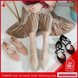 JUAL DFAN90030R100 SEPATU N SANDAL RS12x0100 WANITA FLATSHOES TERBARU BMGShop