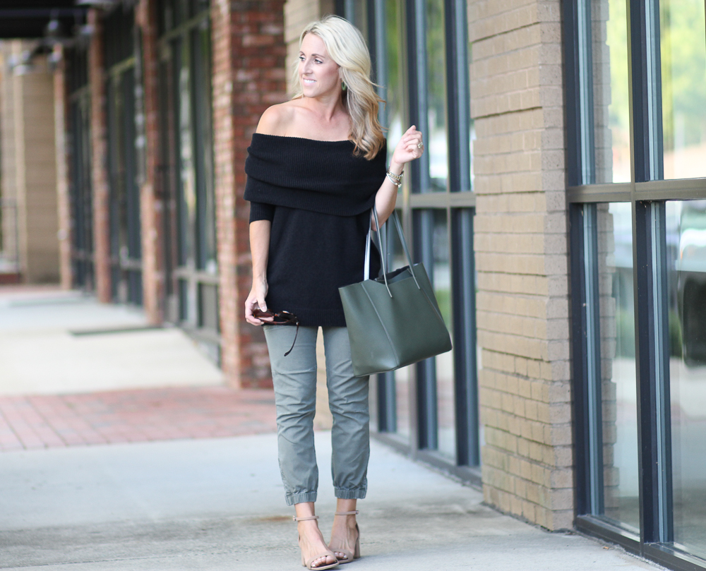 Two Peas in a Blog: Black Off the Shoulder Sweater