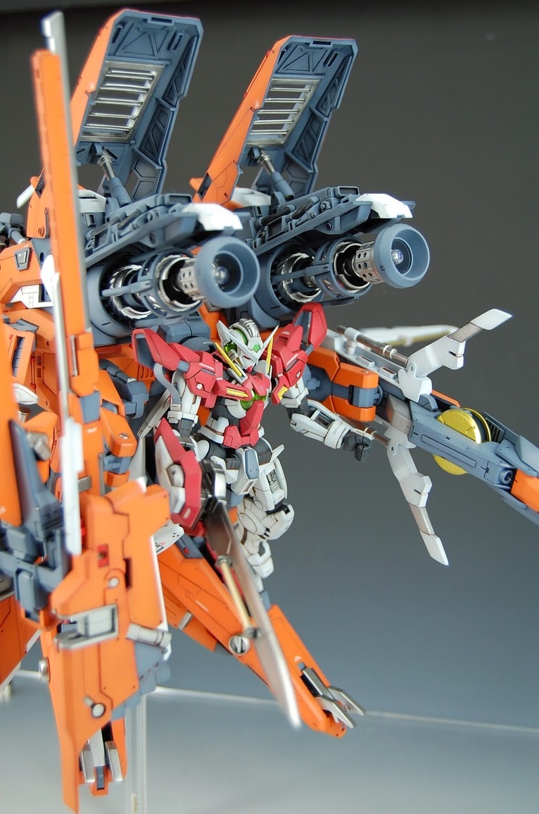 HG 1/144 GN ARMS Type E + Gundam Exia - Custom Build - Gundam Kits