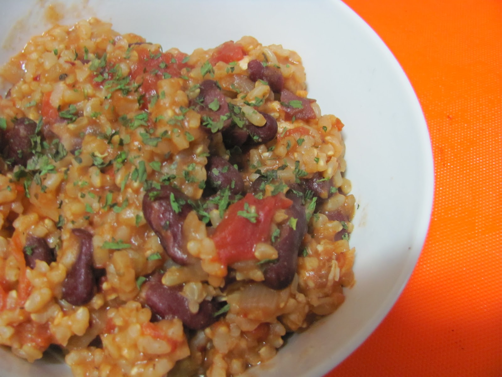 downtoearth easy Mexican red beans and rice