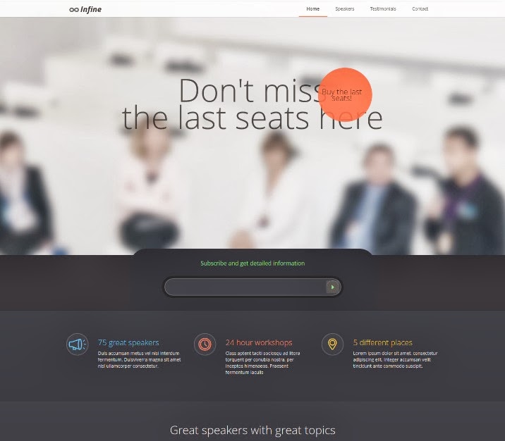 Infine - One Page Conference & Event Drupal Theme