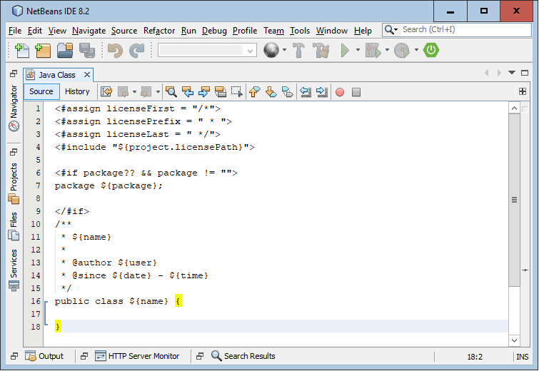 Setting Java File Template in NetBeans Fariz Fadian