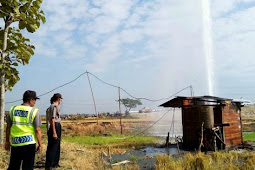 Semburan Gas dari Sumur Petani di Ngawi Setinggi 90 Meter Kagetkan Warga 