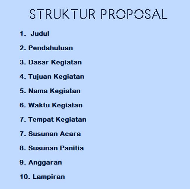 struktur proposal