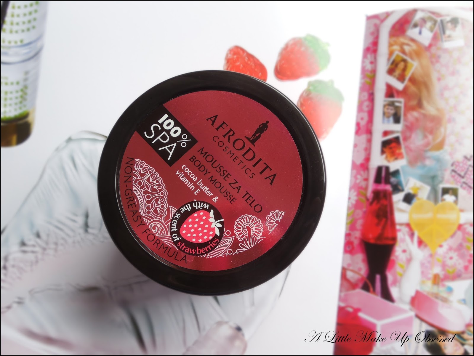 Afrodita 100 SPA Body Mousse jagoda a little make up obsessed
