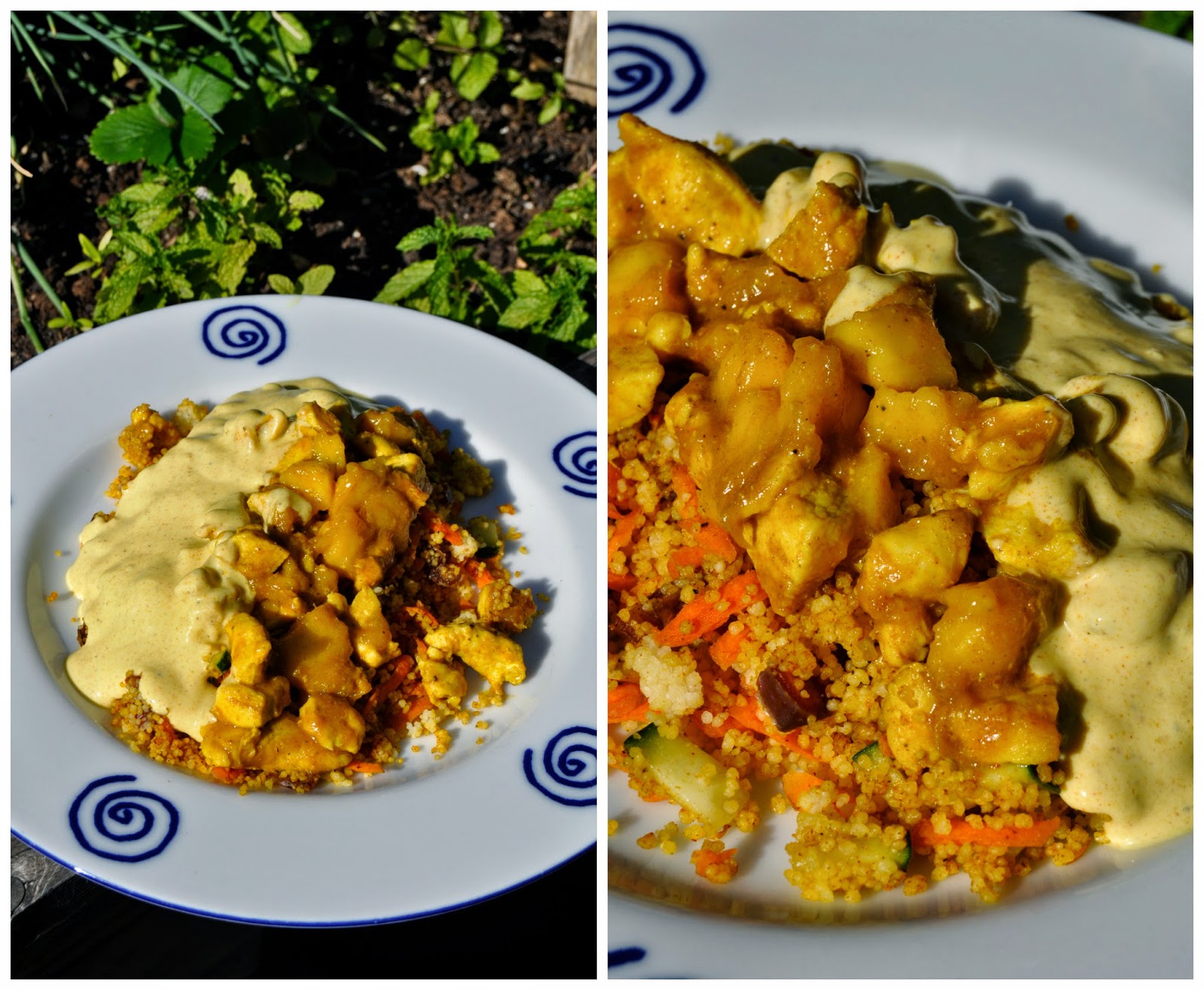 Petit et Gourmet Ensalada de Couscous con pollo, curry y mango / CousCous salad with curry