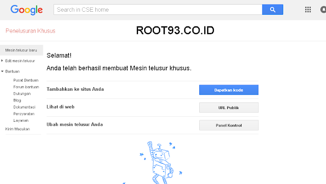 Menambahakan Gooogle Custom Search 3