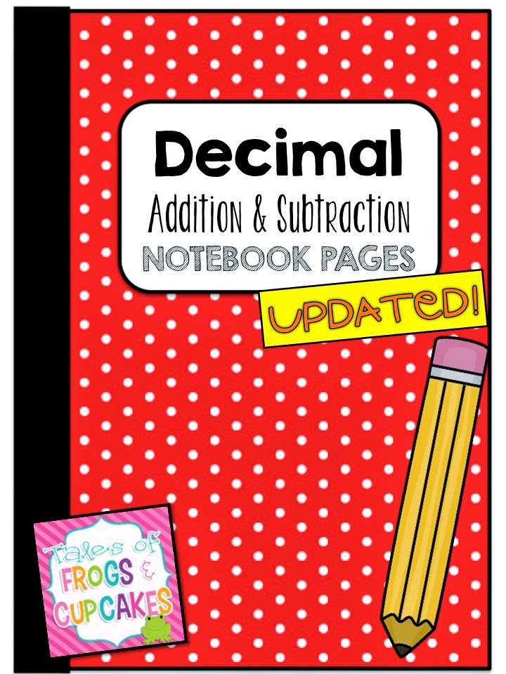 Tales of Frogs and Cupcakes: Decimal Place Value Notebook BUNDLE!