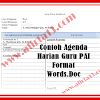 Contoh Agenda Harian Guru Pai Format Words.Doc