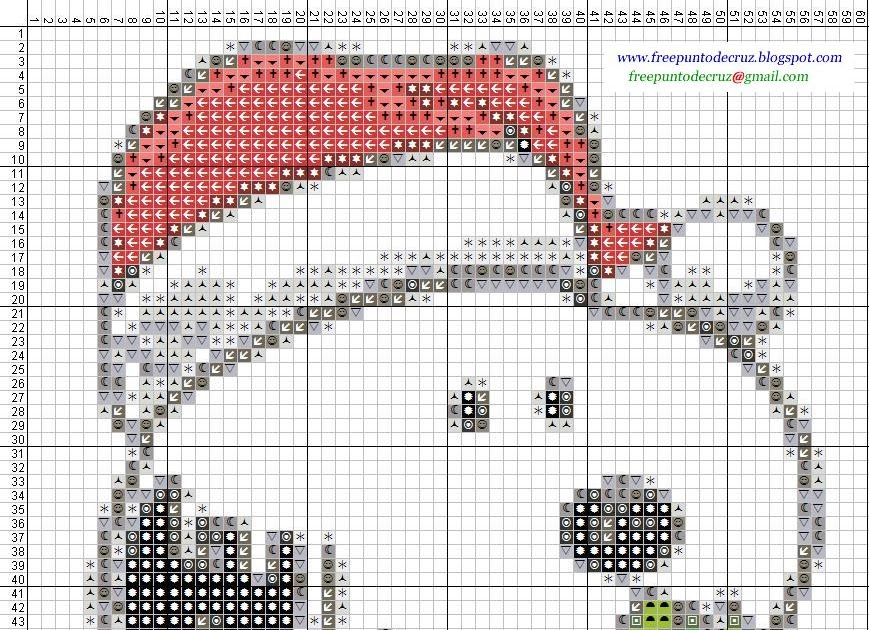 Dibujos Punto de Cruz Gratis Snoopy Navideño Punto de cruz