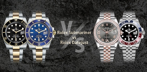 rolex datejust vs submariner