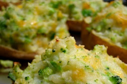 Broccoli Cheddar Twice-Baked Potatoes