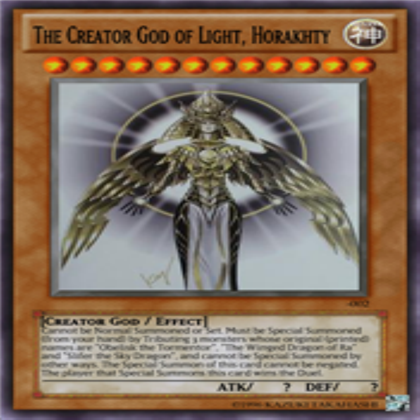 Yu Gi Oh! The Creator God Of Light Horakhty Summon YouTube - the creator god of light horakhty