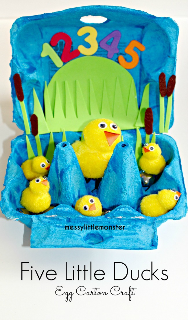 Five Little Ducks Craft - Messy Little Monster