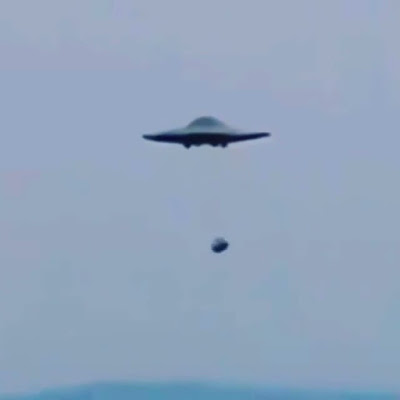 Strange UFO Mothership and UFO drone sphere.