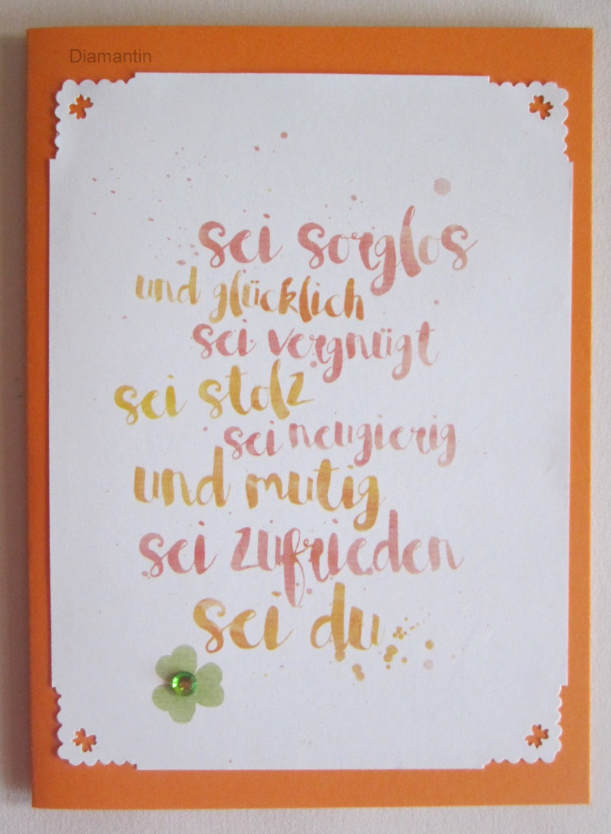 Diamantin´s Hobbywelt Spruchkarten