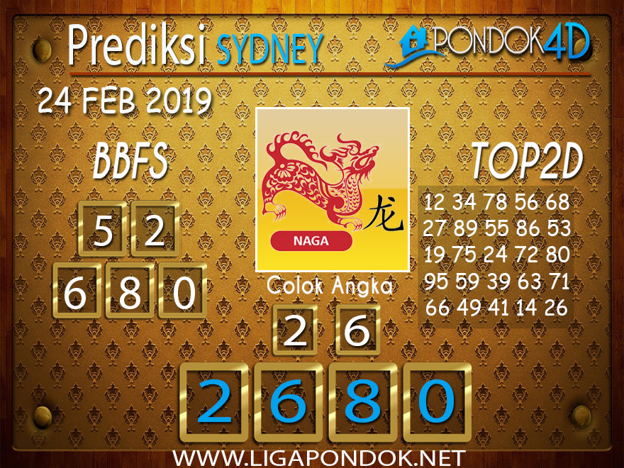 Prediksi Togel SYDNEY PONDOK4D 24 FEBRUARI 2019 Prediksi Togel SYDNEY PONDOK4D 24 FEBRUARI 2019