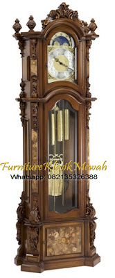 Almari Jam Ukir Jepara-Furniture Klasik Mewah Almari Jam Ukir Jepara-Furniture Klasik Mewah