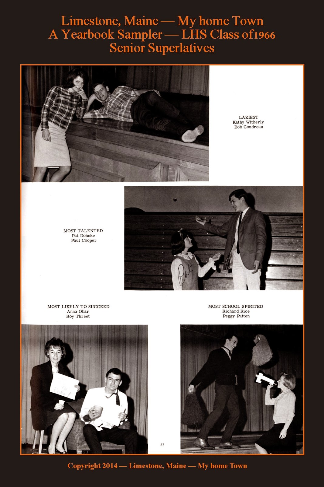 Limestone, Maine My Home Town Limestone High School Class of 1966