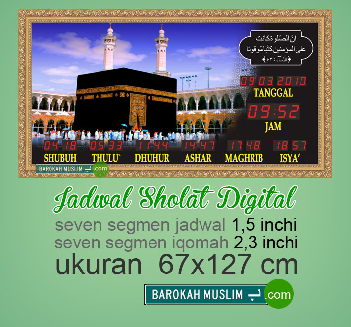 Pusat Jam Digital Waktu Sholat Running Teks di seluruh ...