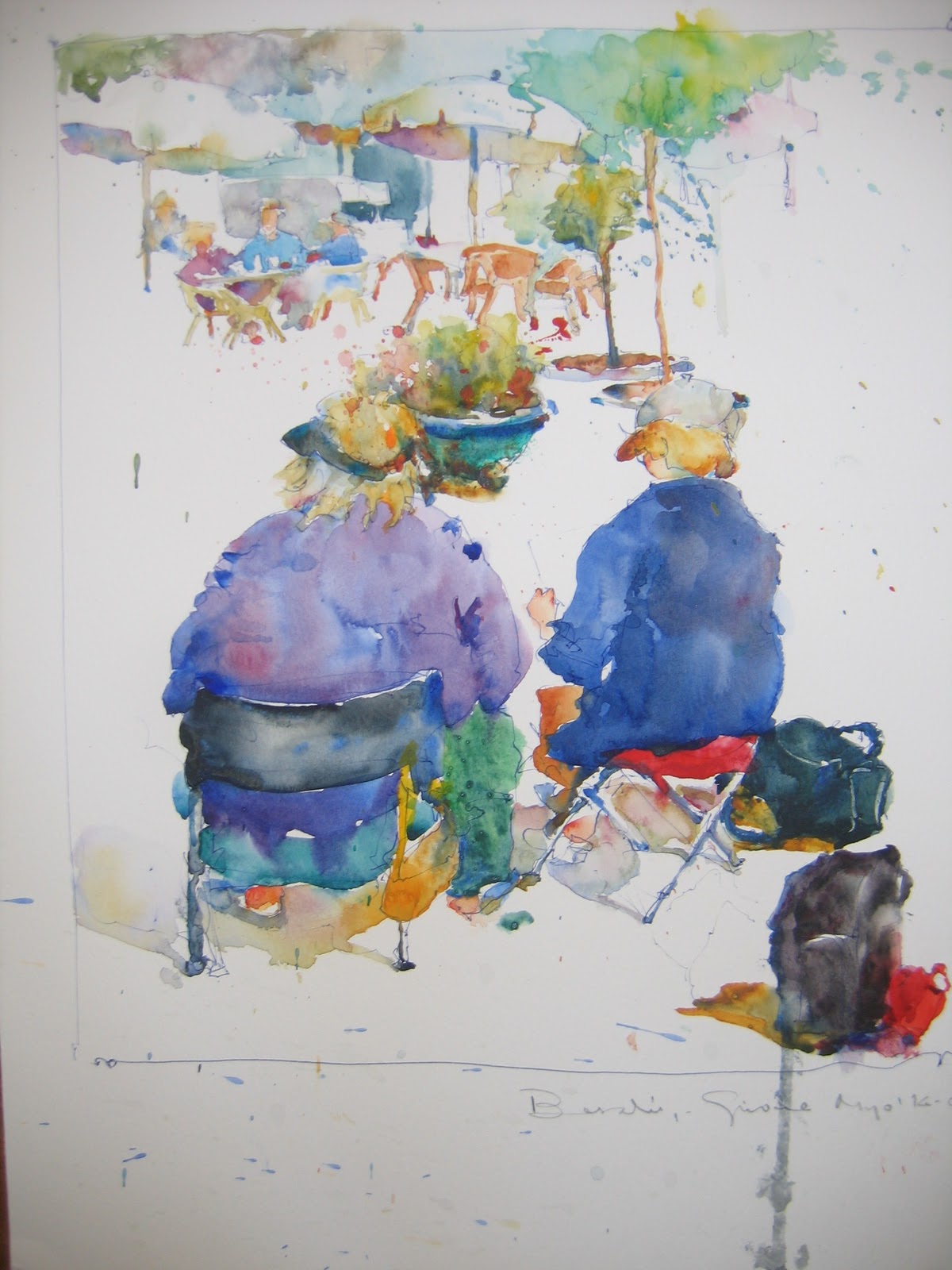 The Watercolour Log Charles Reid at Crantock 8 12th October