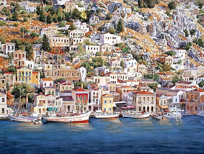 Pantelis Zografos 1949 | Greek Watercolor painter