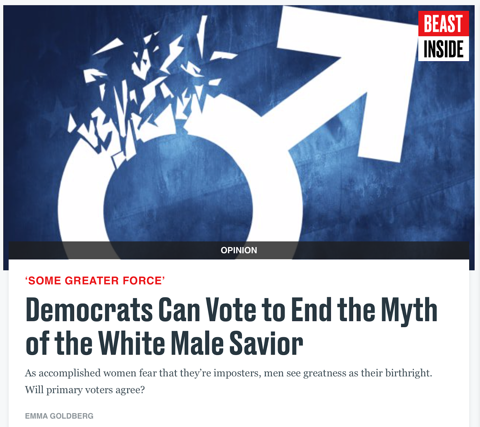 Althouse It S Not Enough For Women To Succeed Men Must Fail