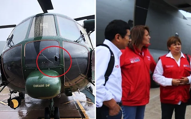 Helicóptero en el que tres ministros viajaban a Yavi Yavi fue atacado con piedras