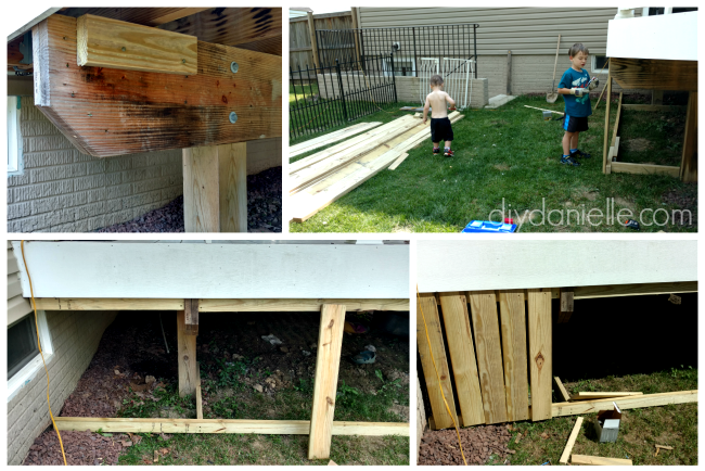 Steps to building a deck skirting. Steps to building a deck skirting.