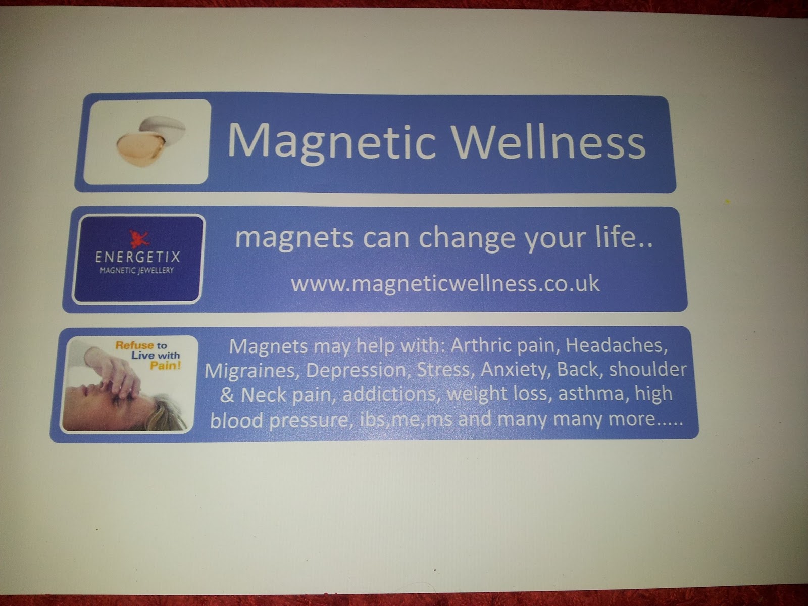 HEALTH.............REFUSE TO LIVE WITH PAIN.. wellness