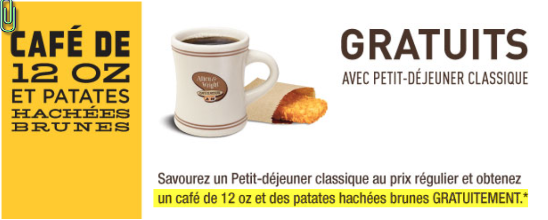 A&w coupons rabais