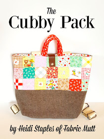 The Cubby Pack backpack tote sewing tutorial by Heidi Staples of Fabric Mutt