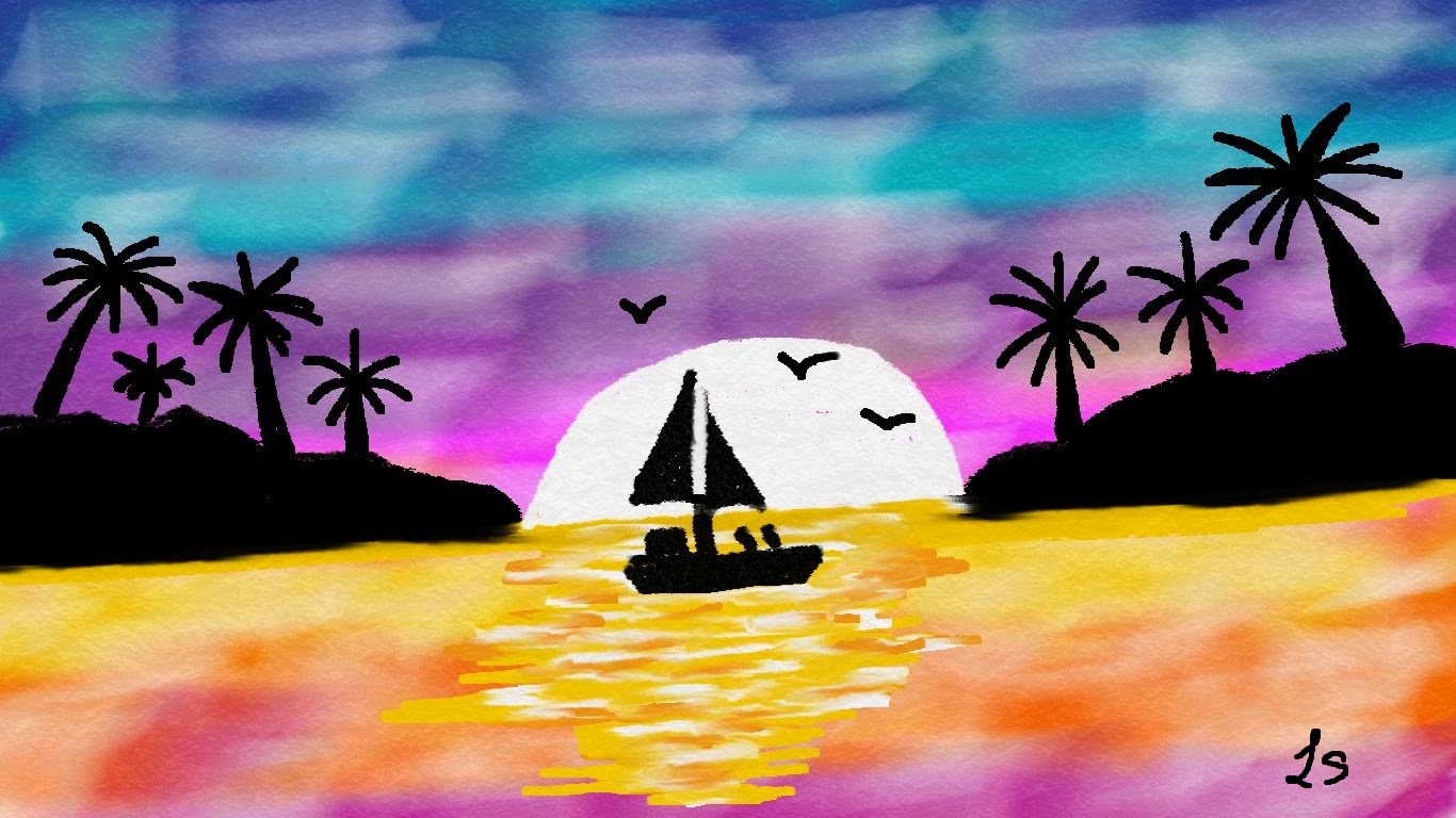 Mis Pinturas y Creaciones Artísticas: Pintras en Láminas de Playas y