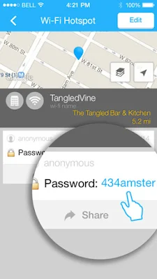 تطبيق wifi map لكشف كلمات سر الشبكات