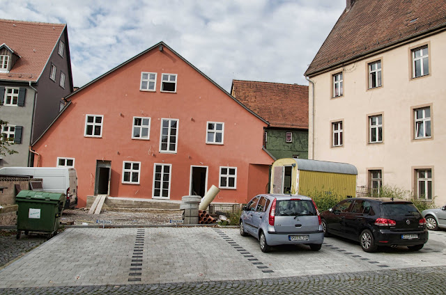 Baustelle Wohnhaus Neubau, Parkplatz, Schrannengasse 1, 91550 Dinkelsbühl, 26.09.2014
