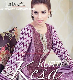 KESA Kurti by Lala Embroidered Winter Collection 2015-2016