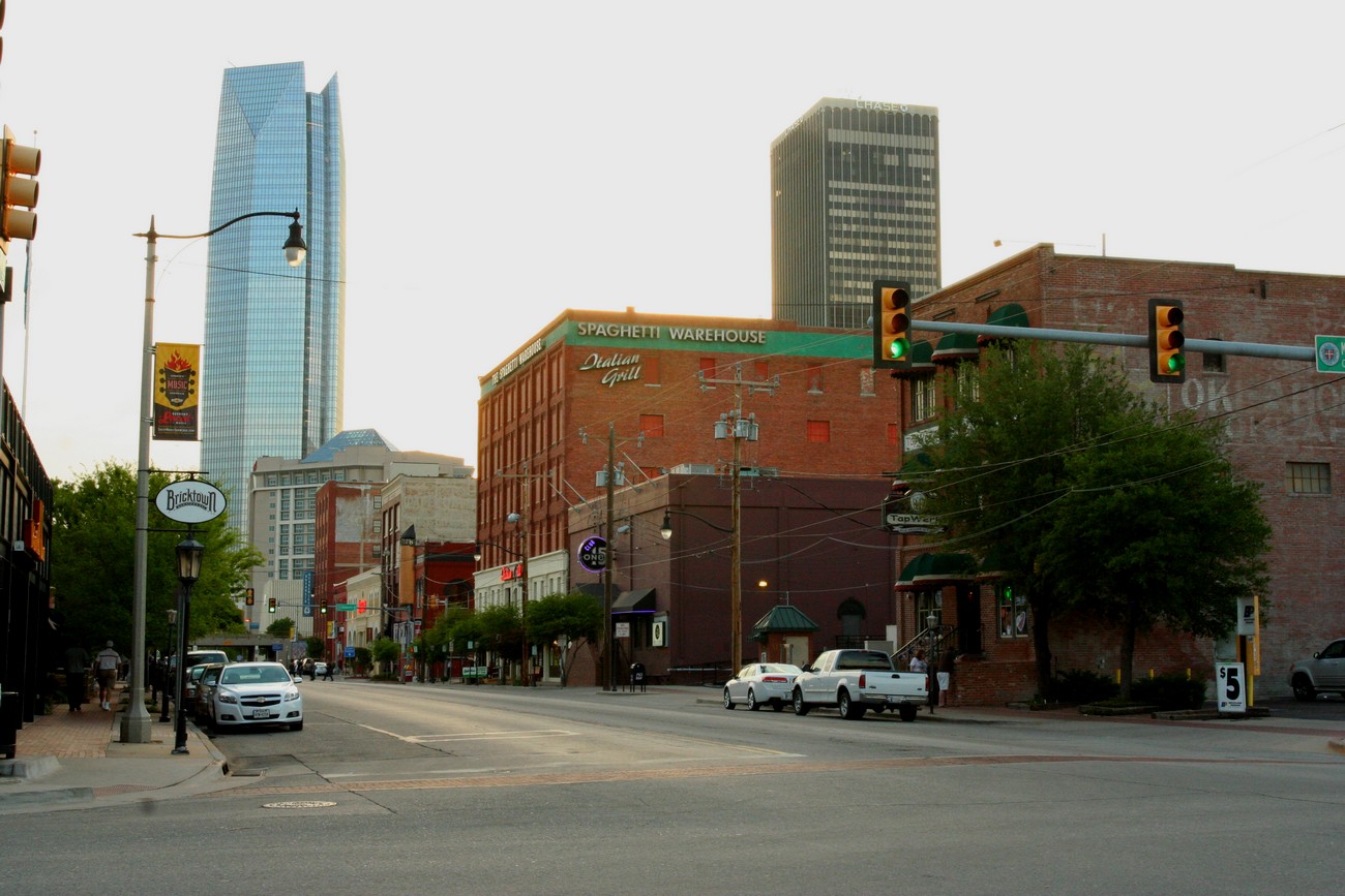 Slog Alpinismo Downtown Oklahoma City Evening Pictures