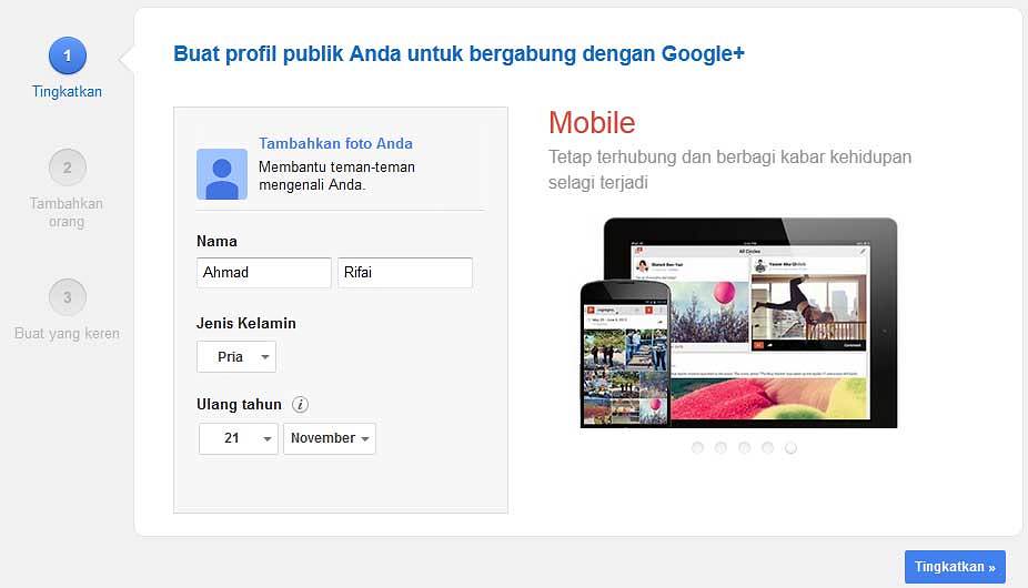 buat profil blogger