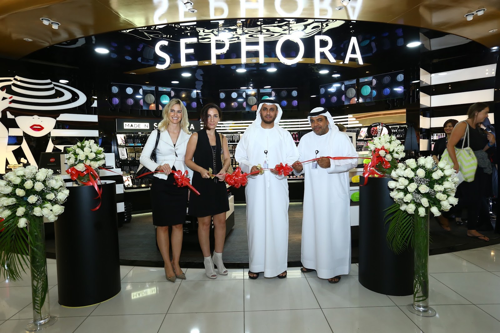 Irisa Dubai Sephora pop up store in Abu Dhabi Duty Free