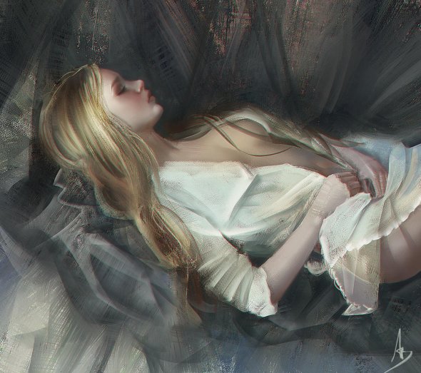 As ilustrações e pinturas digitais com lindas mulheres de Trung Bui Trung Bui artstation deviantart ilustrações mulheres orientais beleza sensualidade