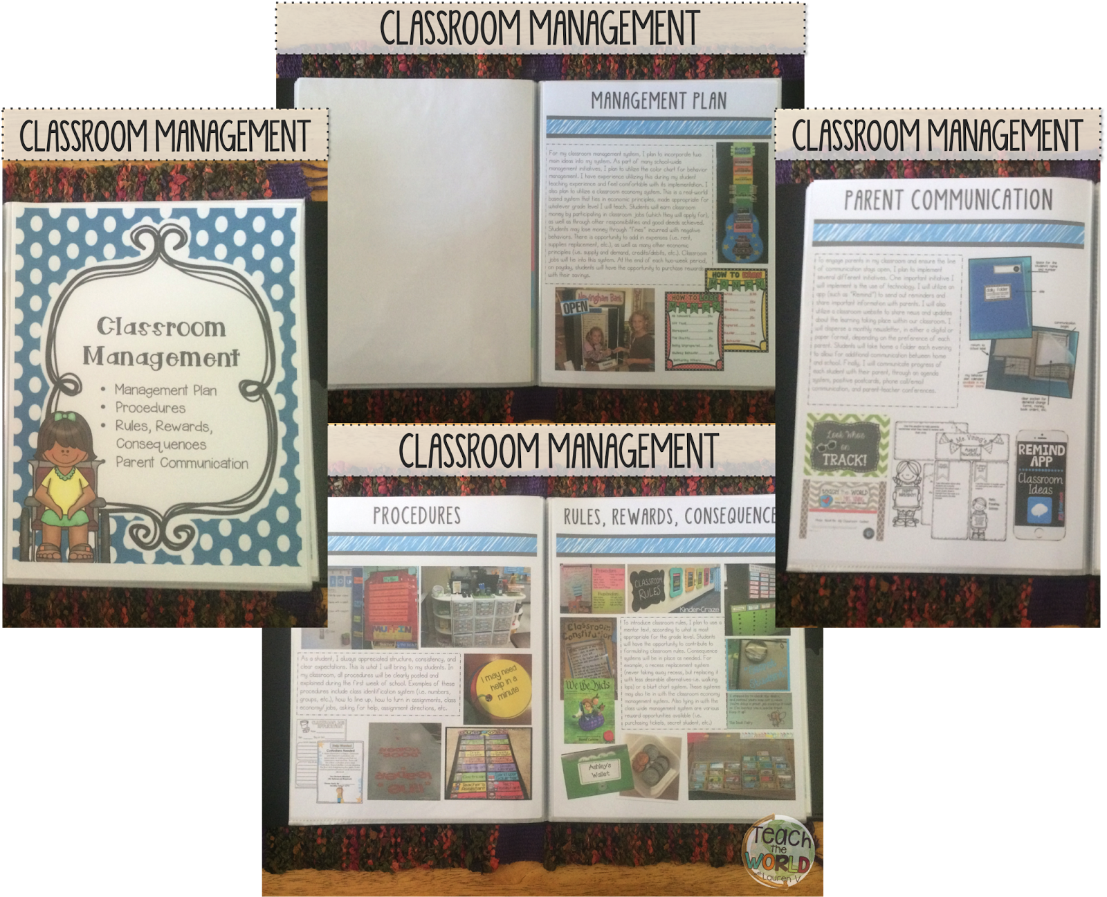 Teach the World A First Year Teacher's Guide to a Rockin' Portfolio