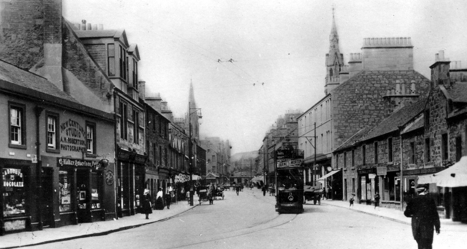 Tour Scotland Old Photograph High Street Kirkcaldy Fife Scotland