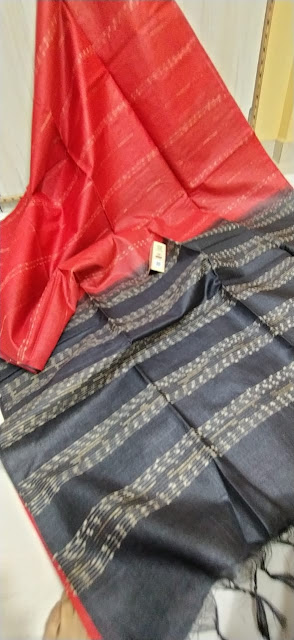 Fancy tusser silk sarees