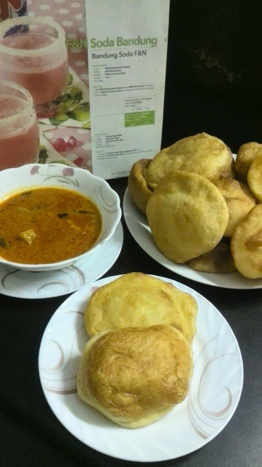 namakucella: ROTI PURI CICAH KARI SARDIN