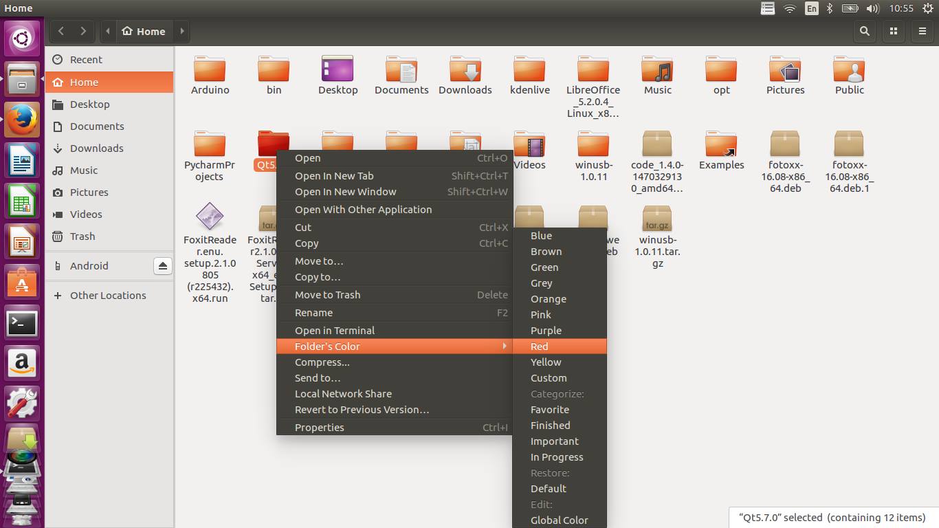 folder color
