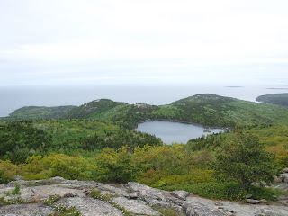 Champlain North Ridge Trail view of The Bowl Acadia