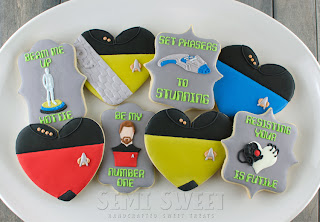 Geek Valentine's Day Cookies: Star Trek
